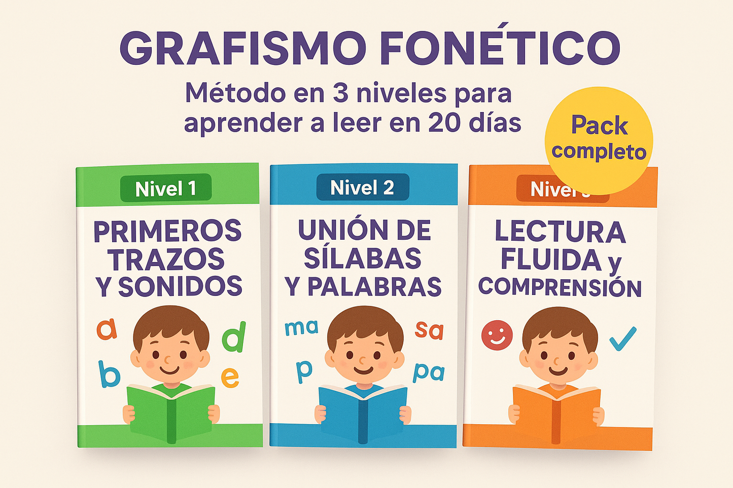 Kit de Grafismo Fonético 3 niveles